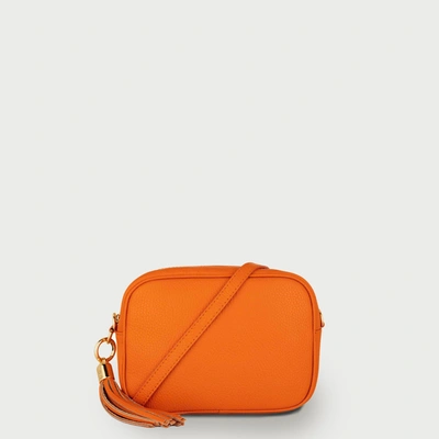 Apatchy London Orange Leather Crossbody Bag