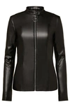 WEWOREWHAT FAUX LEATHER MOTO JACKET