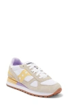 Saucony Shadow Original Sneaker In White/ Yellow