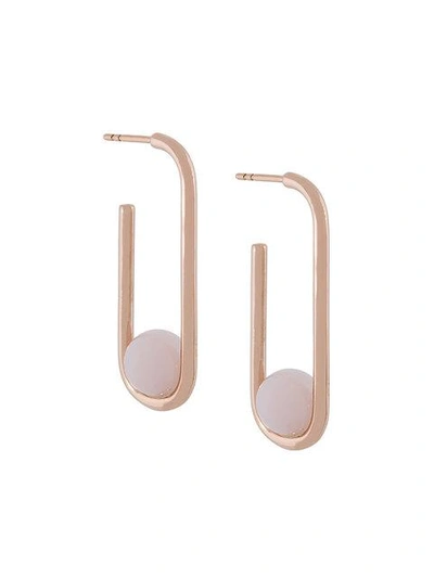Astley Clarke Marcel Oval Hoop Earrings - Metallic