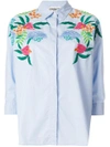 ESSENTIEL ANTWERP ESSENTIEL ANTWERP - FLORAL EMBROIDERED SHIRT ,手洗