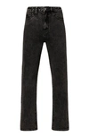 WEWOREWHAT HIGH RISE RELAXED STRAIGHT LEG JEANS