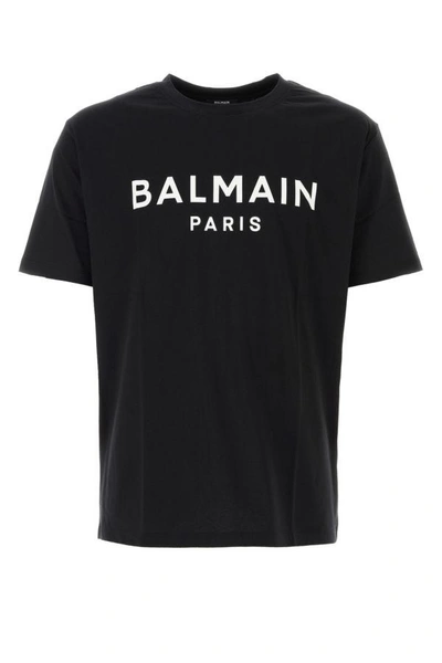 Balmain Man Black Cotton T-shirt