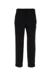 Balmain Elevated High-waisted Tapered Leg Trousers In Black