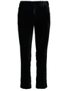 Balmain Velvet Trousers In Black