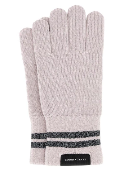 Canada Goose Man Light Pink Stretch Wool Blend Gloves