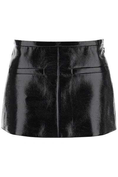 COURRÈGES COURREGES VINYL MINI SKIRT WOMEN