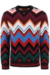 Missoni Zigzag Crew-neck Jumper In Multicolor