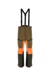 Moncler Army Green Stretch Nylon Ski Pant In Green