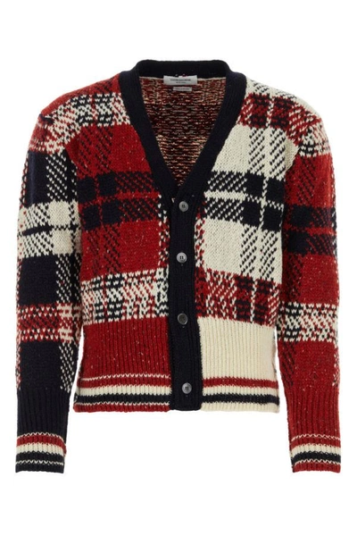 Thom Browne Multicolor Tartan Cardigan