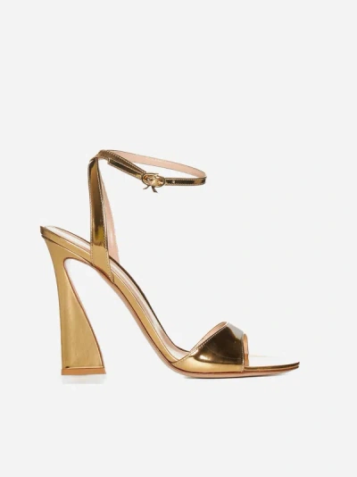 Gianvito Rossi Aura Patent Leather Sandals In Mekong