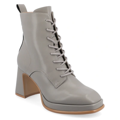 Journee Collection Collection Women's Tru Comfort Foam Wide Width Kalindi Booties In Gray