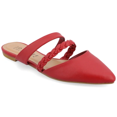 Journee Collection Collection Women's Tru Comfort Foam Narrow Width Olivea Mule In Red