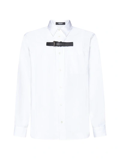 Versace Cotton Shirt In White