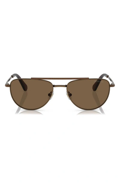 Swarovski Women's 53mm Aviator Sunglasses In Bronze