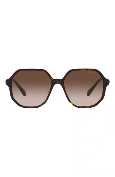 Swarovski Sk6003 Irregular-frame Tortoiseshell Acetate Sunglasses In Brown Gradient