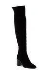 Seychelles Gifted Suede Womens Zipper Leather Over-the-knee Boots In Black
