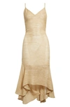 HOUSE OF AAMA HOUSE OF AAMA NATURAL ASYMMETRIC SILK DRESS