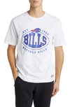 Hugo Boss Boss X Nfl Stretch Cotton Graphic T-shirt In Buffalo Bills White