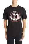 Hugo Boss Boss X Nfl Stretch Cotton Graphic T-shirt In Atlanta Falcons Black