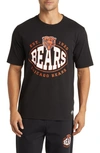 Hugo Boss Boss X Nfl Stretch Cotton Graphic T-shirt In Chicago Bears Black