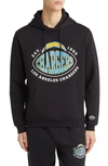 Hugo Boss Nfl Los Angeles Chargers Cotton Blend Printed Regular Fit Hoodie In Los Angeles Chargers Black
