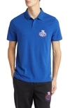 Hugo Boss Boss X Nfl Cotton Polo In New York Giants Dark Blue