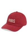 AMERICAN NEEDLE AMERICAN NEEDLE PARIS COTTON BASEBALL CAP