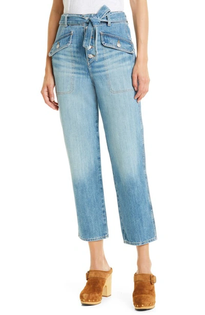 Veronica Beard Rinley High-rise Cropped Jeans In Durango