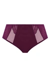 Elomi Plus Size Brianna Thong Underwear In Blackberry