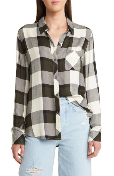 Rails Hunter Plaid Button-up Shirt In Rosemary Onyx