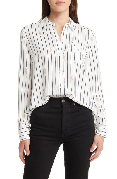 Rails Kathryn Striped Tiger Button-front Shirt In Striped Tigers