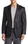 Daniel Hechter Norris Faux Suede Blazer In Black
