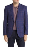 DANIEL HECHTER DANIEL HECHTER WINDOWPANE CHECK WOOL BLAZER