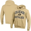 Champion Vegas Gold Colorado Buffaloes Arched Logo Fleece Pullover Hoodie In Yellow