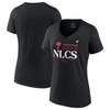 Fanatics Branded  Black Philadelphia Phillies 2023 Division Series Winner Locker Room V-neck T-shirt In Black