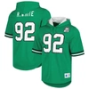 MITCHELL & NESS MITCHELL & NESS REGGIE WHITE KELLY GREEN PHILADELPHIA EAGLES RETIRED PLAYER NAME & NUMBER MESH HOODI