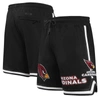Pro Standard Black Arizona Cardinals Classic Chenille Shorts In Black