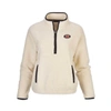 Boxercraft Natural Auburn Tigers Everest Half-zip Top In Natural
