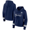 FANATICS FANATICS BRANDED  NAVY NEW YORK YANKEES OVER UNDER PULLOVER HOODIE