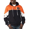 Starter Men's  Black, Orange Philadelphia Flyers Power Forward Full-zip Hoodie In Black