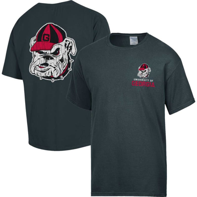 Comfort Wash Charcoal Georgia Bulldogs Vintage Logo T-shirt