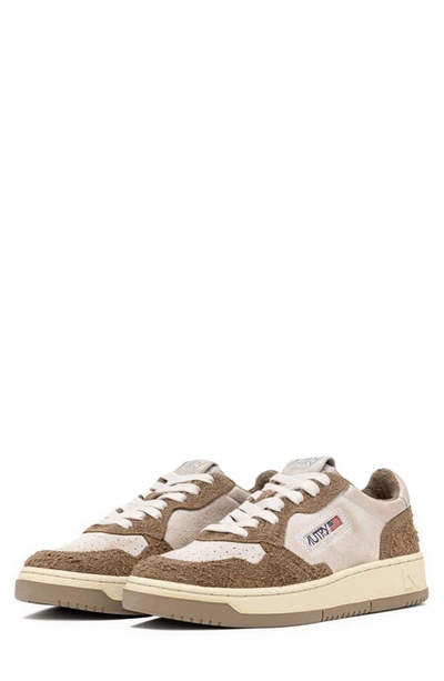 Autry Medalist Sneakers In Suede/ Hair Mud
