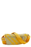 BURBERRY SHIELD CHECK FAUX LEATHER CROSSBODY BAG