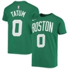 Nike Big Boys  Jayson Tatum Kelly Green Boston Celtics Logo Name And Number Performance T-shirt In Kelly Green