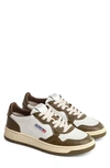 Autry Medalist Low Sneaker In White/ Olive