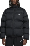 Nike Sportswear Club Puffer Jacket In Black/ White
