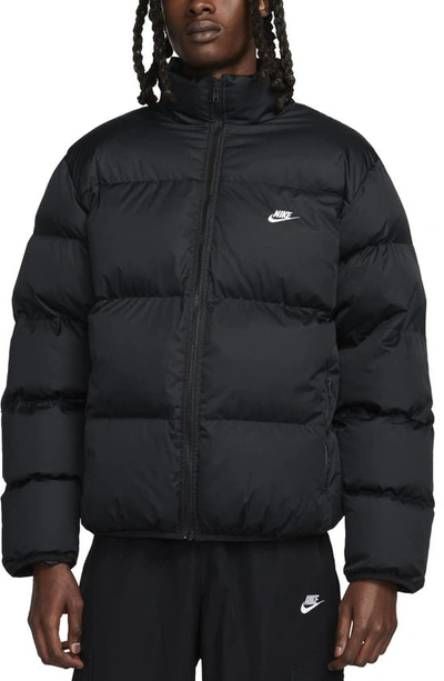 Nike Club Water Repellent Primaloft® Insulated Puffer Jacket In Black