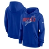 NIKE NIKE ROYAL BUFFALO BILLS WORDMARK CLUB FLEECE PULLOVER HOODIE