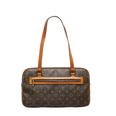 Pre-owned Louis Vuitton Cite Brown Canvas Shoulder Bag ()